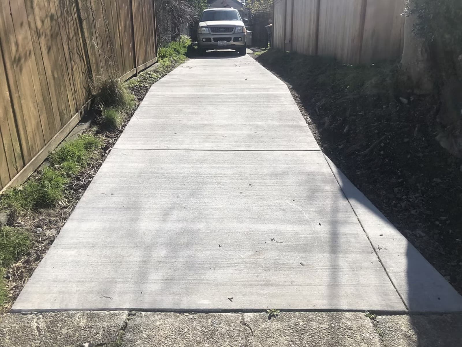 Broom-finish close-up