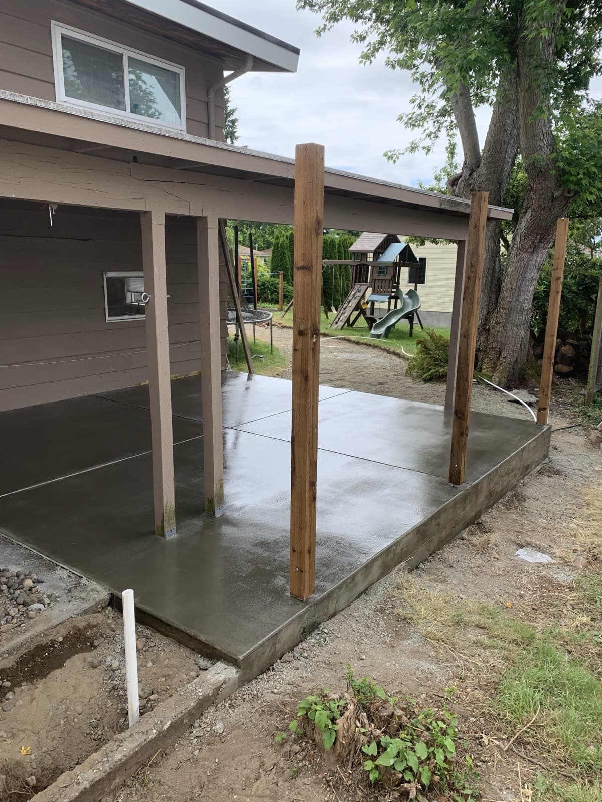 Covered patio extension