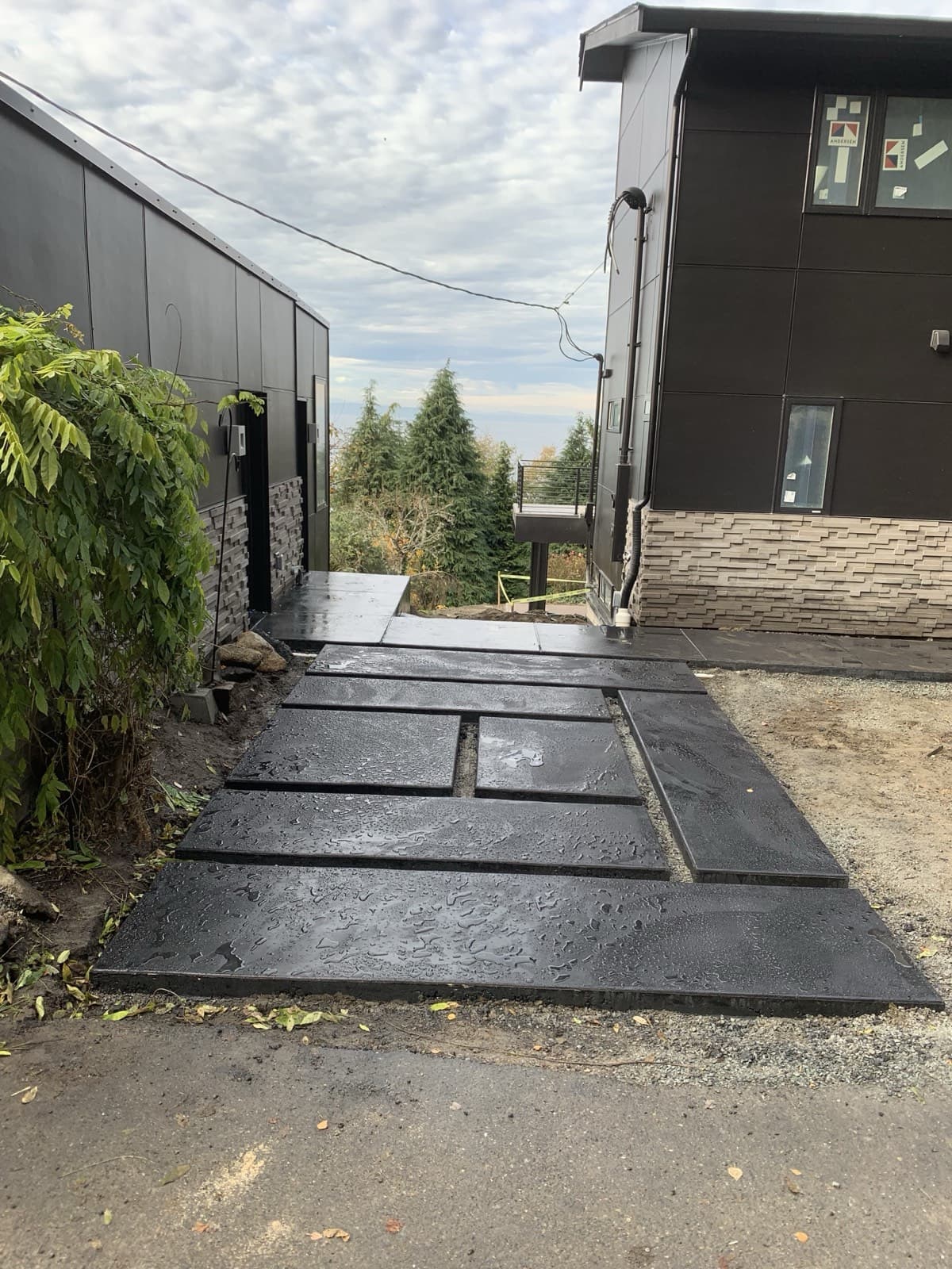Wet-pour stairs