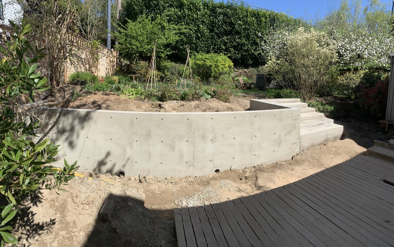 Full retaining wall
